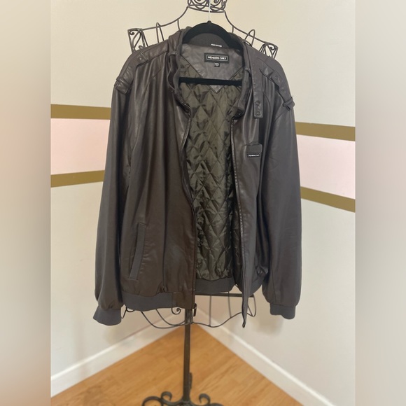 Members only faux leather bomber - Picture 4 of 5